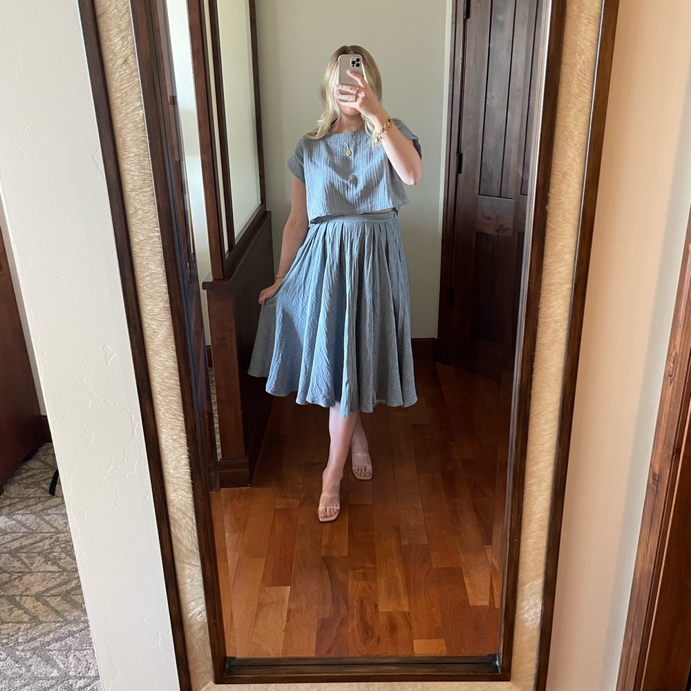 Blue Two-Piece Set - Picture 2 of 3